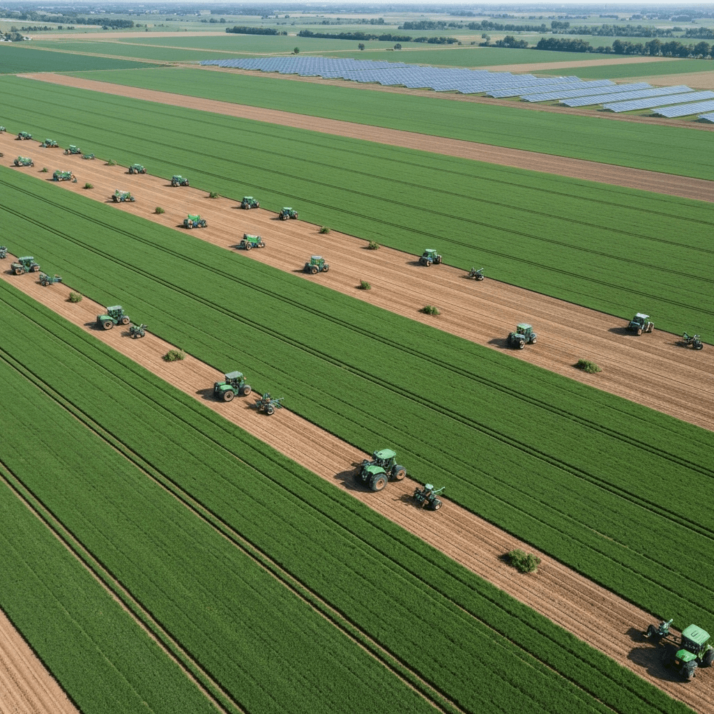 Agricultural fields from above